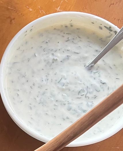 Sauce au yaourt Grec (dipping sauce)
