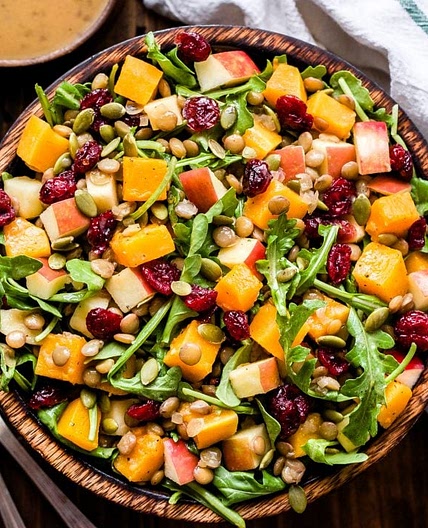 Harvest Butternut Squash Lentil Salad
