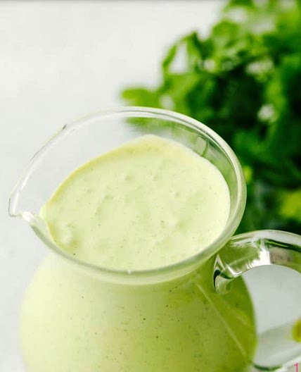 CAFE RIO {COPYCAT} CILANTRO RANCH DRESSING