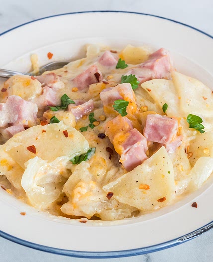 Ham and Scalloped Potato Casserole