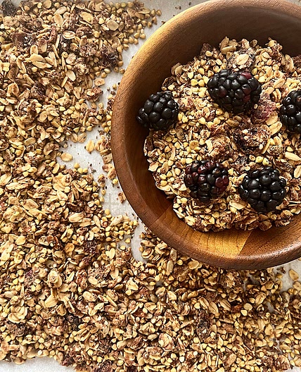 Cranberry Buckwheat Protein Granola