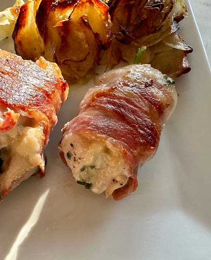 Bacon Wrapped Chicken Rollups