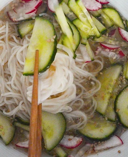 summer cucumber cold noodles (refreshing!)