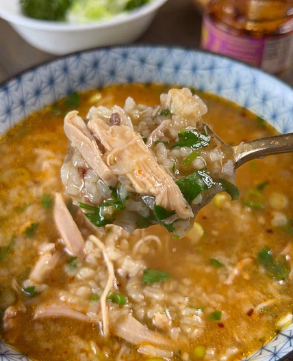 Chicken and rice porridge recipe