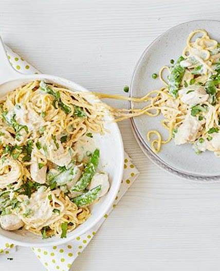 Child-friendly Thai chicken noodles