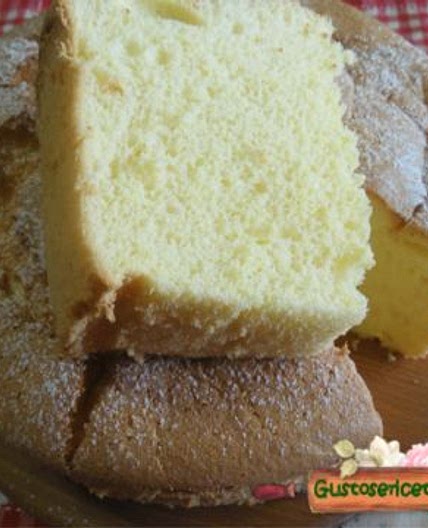 Chiffon cake all'acqua