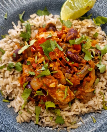 Cheats Chicken and Kidney Bean Chilli