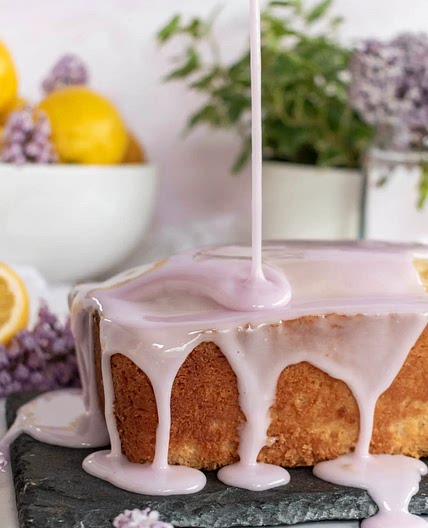 Lilac Lemon Pound Cake