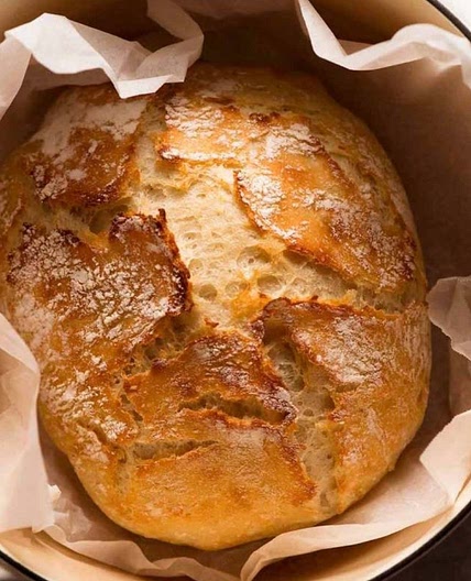 Simple No-Knead Crusty Bread