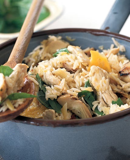 Easy chicken and artichoke rice