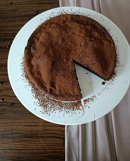 Fudgy Flourless Chocolate Cake