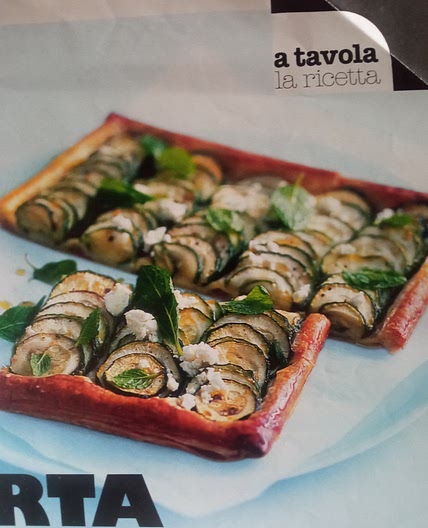 Torta di zucchine, menta e feta