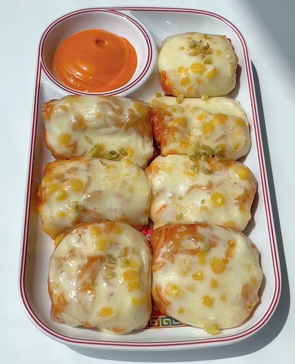 Corn cheese buldak ssam 🌽🤍✨