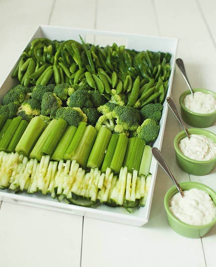 St. Patrick's Day Vegetable Tray