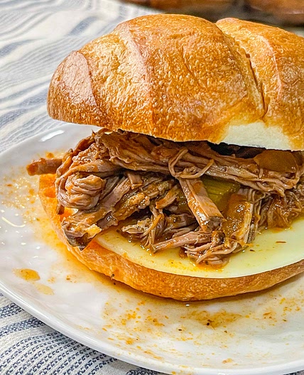 Crock Pot Italian Beef Sandwiches 