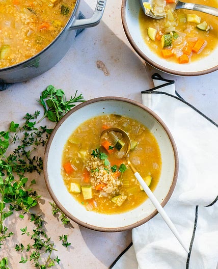 Freekah Vegetable Soup Recipe