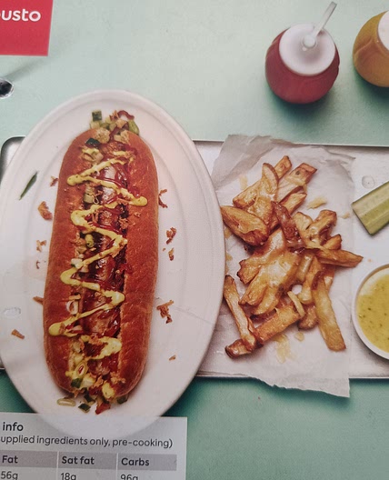 Classic Hot Dog With Sweet Onions & Cheesy Fries
