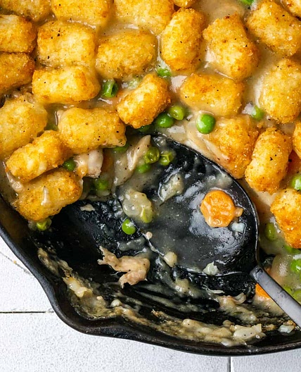 Gluten Free Chicken Casserole with Tater Tots