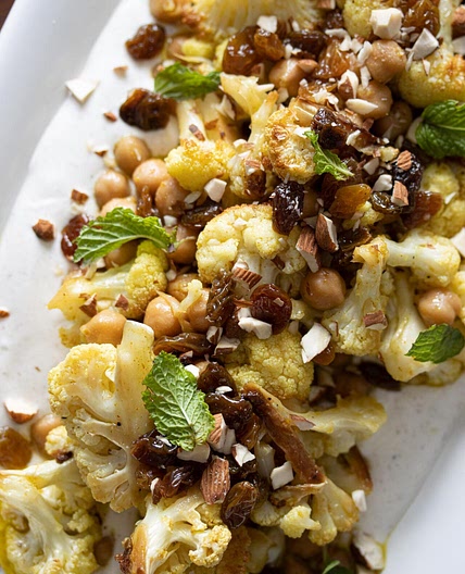 Chickpeas, Cauliflower, Curry Vinaigrette