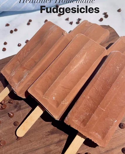 Healthier homemade fudgesicles by
