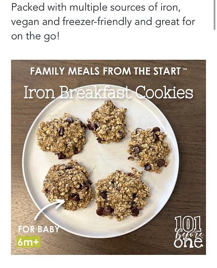 Iron Breakfast Cookies | 6M+