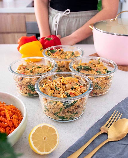 HIGH-PROTEIN VEGAN 'MARRY ME PASTA' (MEAL PREP)