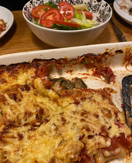 Meat-free lasagne