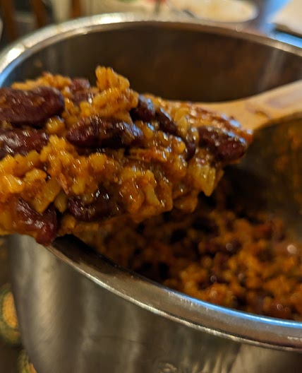 Belizean Rice and Beans (and Chicken)