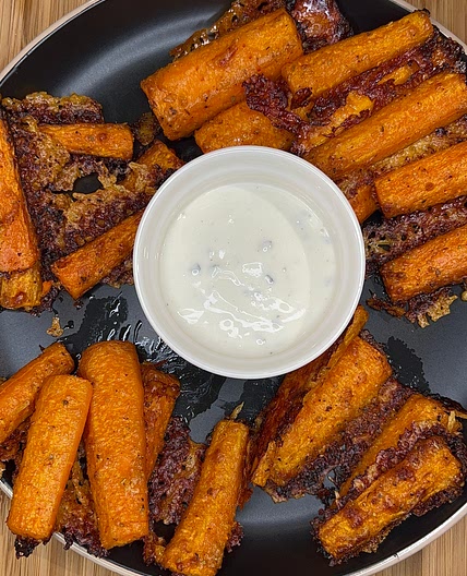 Crispy Parmesan Carrot Sticks