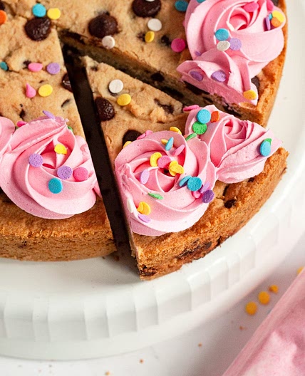 Gluten-Free Chocolate Chip Cookie Cake (Vegan)