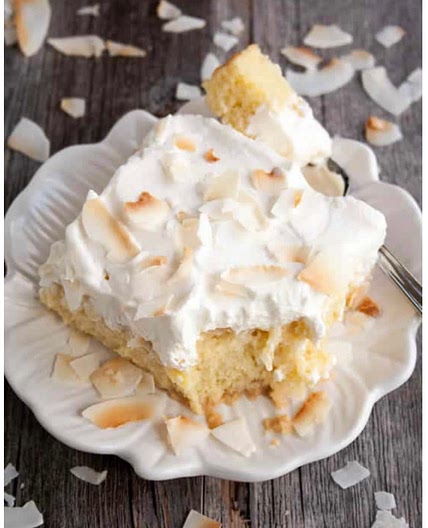 Pineapple Coconut Tres Leches Cake 