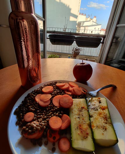 Repas midi - Lentilles Carottes