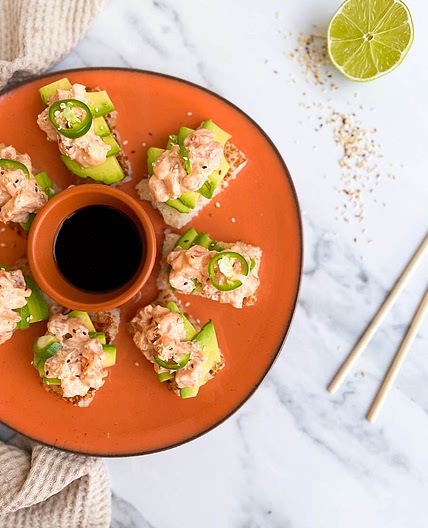 TikTok Crispy Rice With Spicy Salmon Viral Recipe