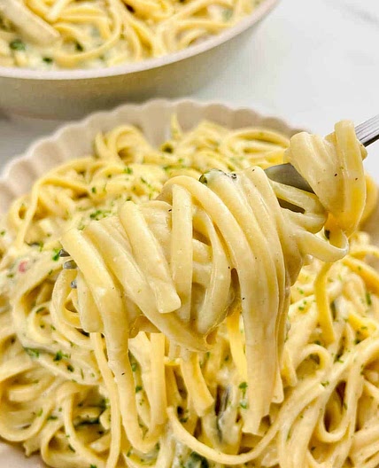 Chicken and Spinach Linguine