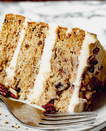 Butter Pecan Cake with Cream Cheese Frosting