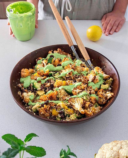 ROASTED CHIPOTLE CAULIFLOWER SALAD