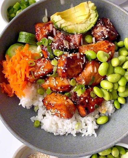 crispy sesame salmon bites 🔥 ✨ingredients ▫️1lb salmon fillet, sk