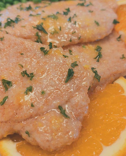 Pork collar - Orange cream