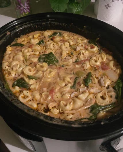 Tortellini chicken soup