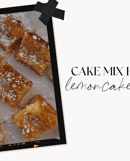 Lemon Cake Bars: Easy Angel Food Cake Mix Hack