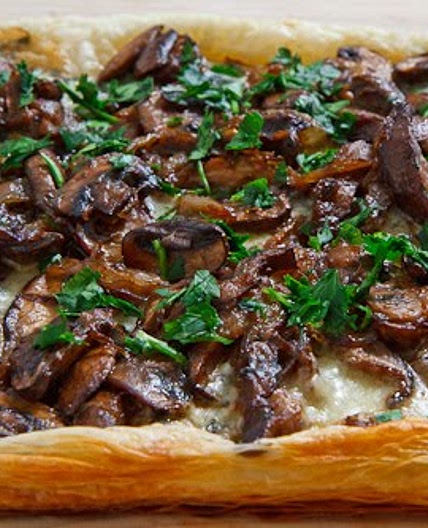 Mushroom and Caramelized Onion Tart
