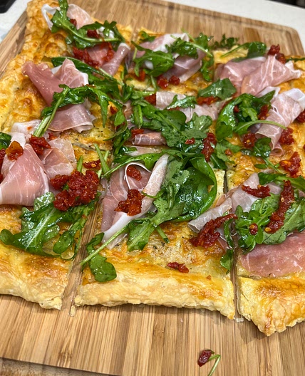 Prosciutto Puff Pastry Flatbrad