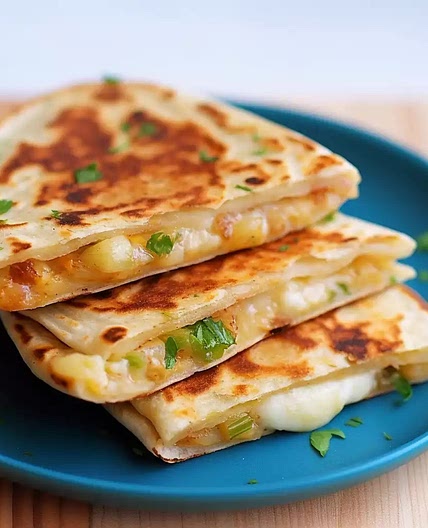 Cheesy Potato Quesadillas