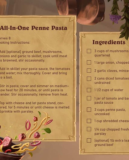 Hearthstone All-in-One Pasta