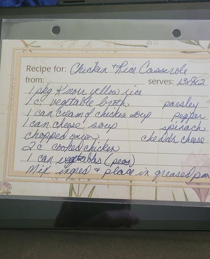 Chicken and Rice Casserole