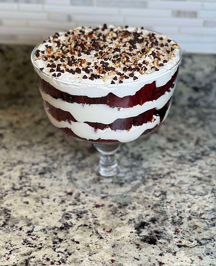Red Velvet Cake Trifle 