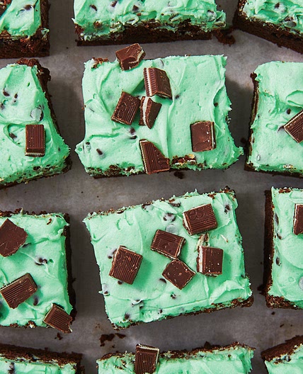 Mint Chocolate Chip Brownies