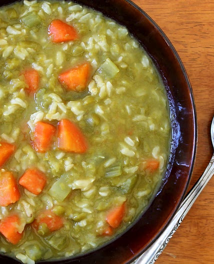 Split Pea and Brown Rice Soup