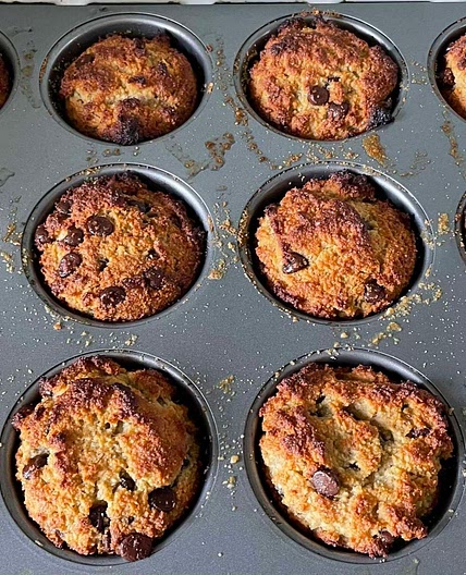 Gluten free banana chocolate chip muffins/ bread