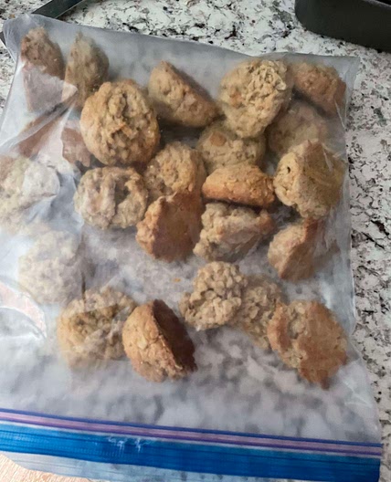 Peanut butter oatmeal cookies 